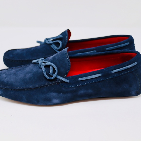 Max Stanco MIB Blue Suede Loafer